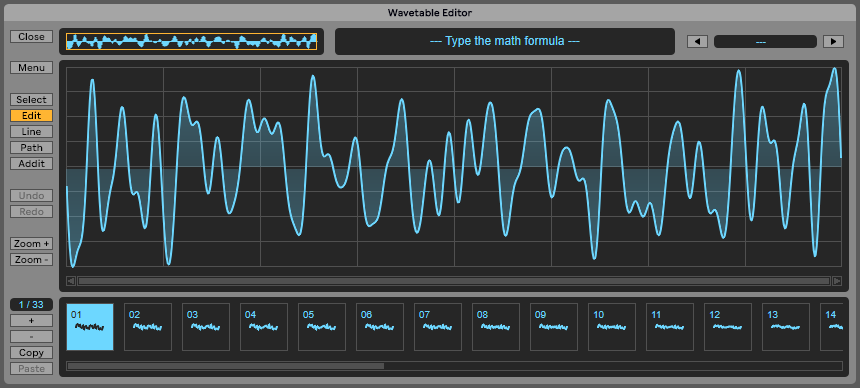 Duneton - Wavetable Editor