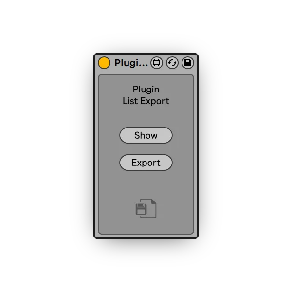 Plugin List Export